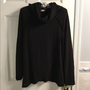 Black scoop neck sweater